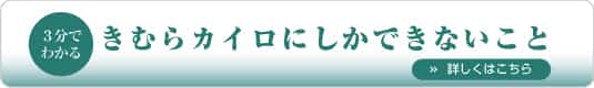 吉祥寺の整体きむらカイロにしかできないこと